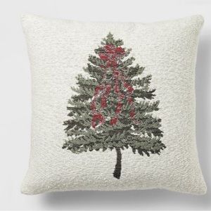 SET Woven Tree Square Throw Pillow - Threshold™ designed with Studio McGee NWT